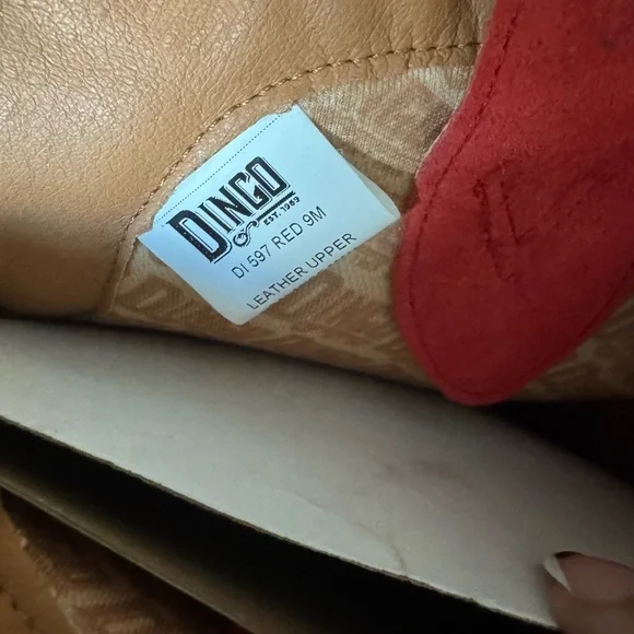 Dingo Red Heeled thunder road leather boots - Picture 8 of 8